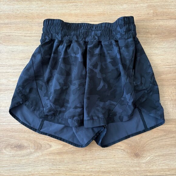 Lululemon Athletic Track That High Rise Short 5” Camo Grey Multi Women’s Size 4 - Picture 1 of 7